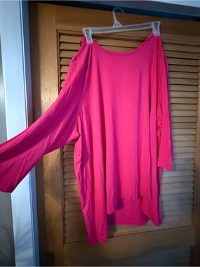 Bright Pink Long Sleeve Top